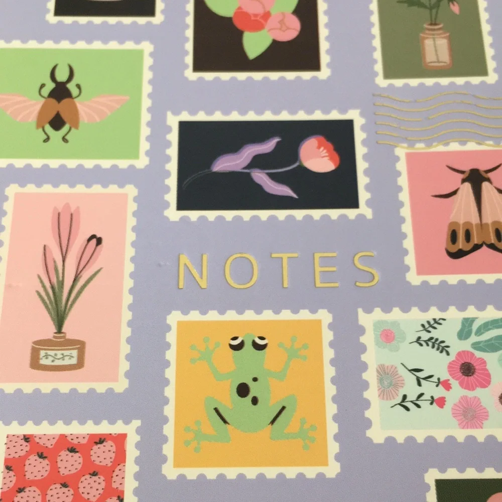 Cute Stamp Photo Notebook Journal